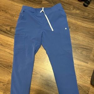 Figs Yola Skinny Scrub Pants, Blue, size medium